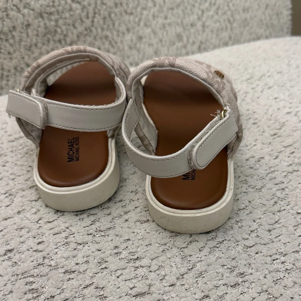 Michael Kors Tan and Cream Sandals